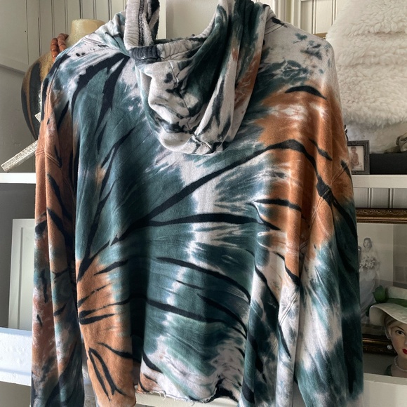 VINTAGE HAVANA TIE DYE HODDED SWEATSHIRT SIZE SMALL - Picture 7 of 7